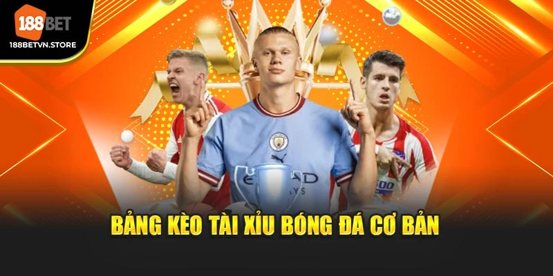 Bảng kèo tài xỉu bóng đá cơ bản