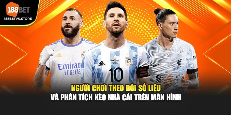 Người chơi theo dõi số liệu và phân tích kèo nhà cái trên màn hình